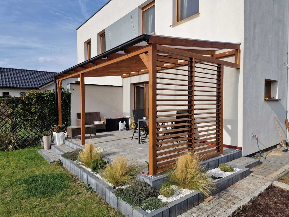 Zabudowa tarasu Zadaszenie tarasu pergola wiata ogród zimowy wymiar1x1
