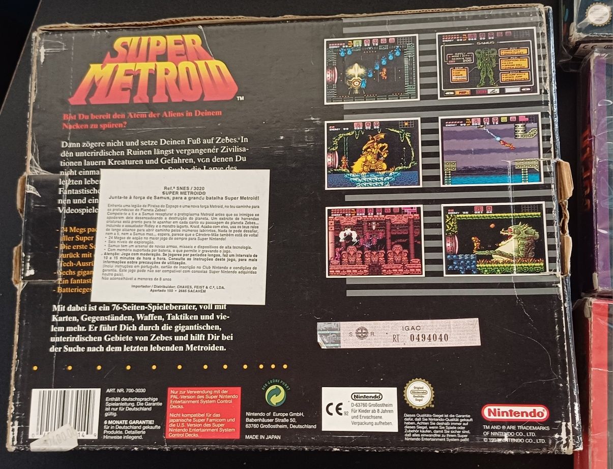 Jogos Super Nintendo Metroid Kirby Snes