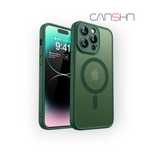 Etui iPhone 14 Pro Max, CANSHN, wojskowe, MagSafe, matowe, ochrona VIP