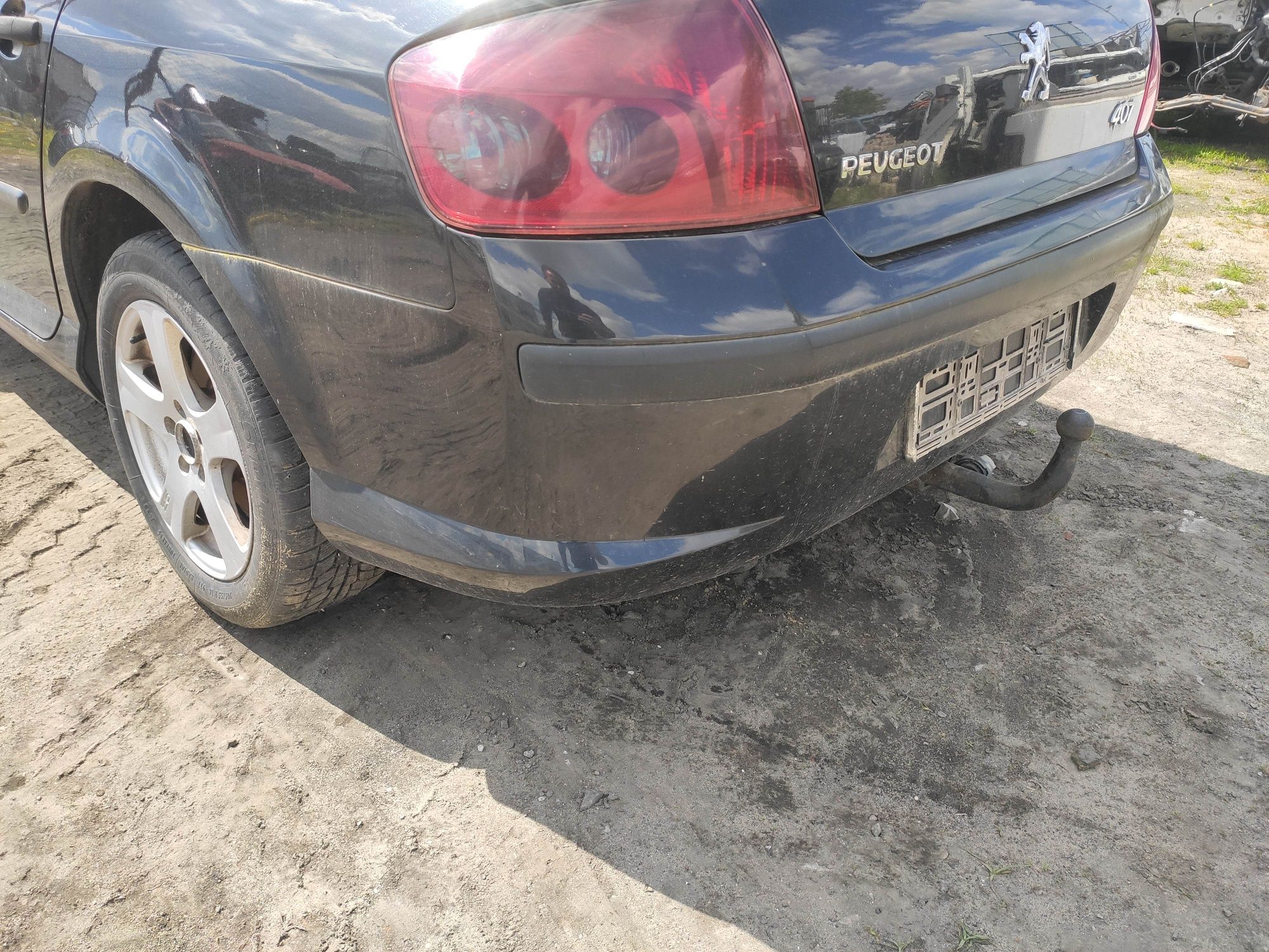 Peugeot 407 sedan zderzak tył tylny EXLD