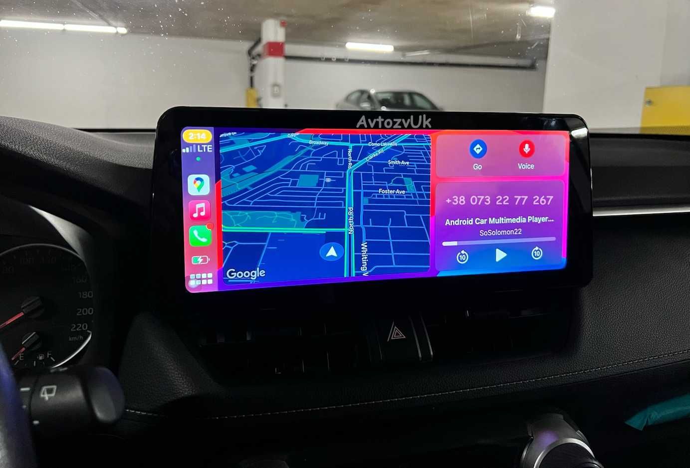 Магнитола RAV 4 Toyota RAV4 GPS РАВ4 2 дин Дисплей CarPlay Android 14
