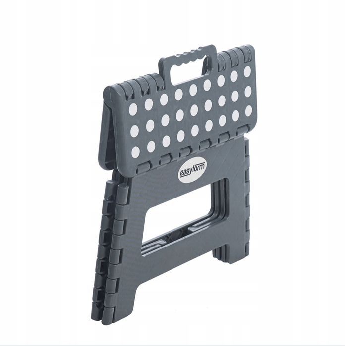 Nowy czarny składany schodek krzesełko antypoślizgowe