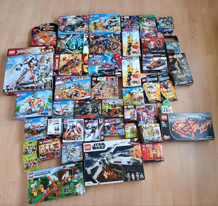 Dużo zestawów lego