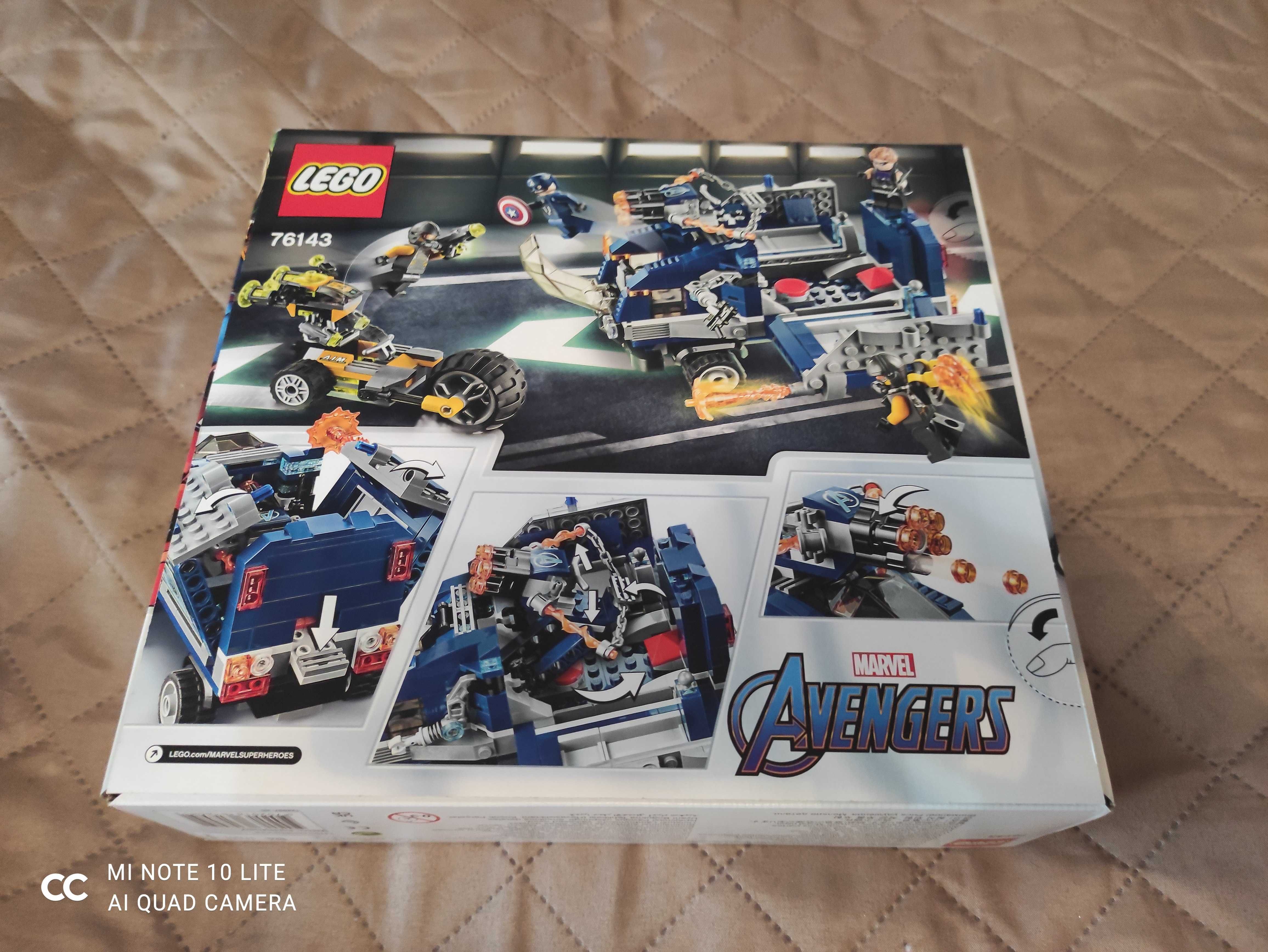 Klocki LEGO Marvel Super Heroes 76143 - Avengers: Zatrzymanie ciężarów