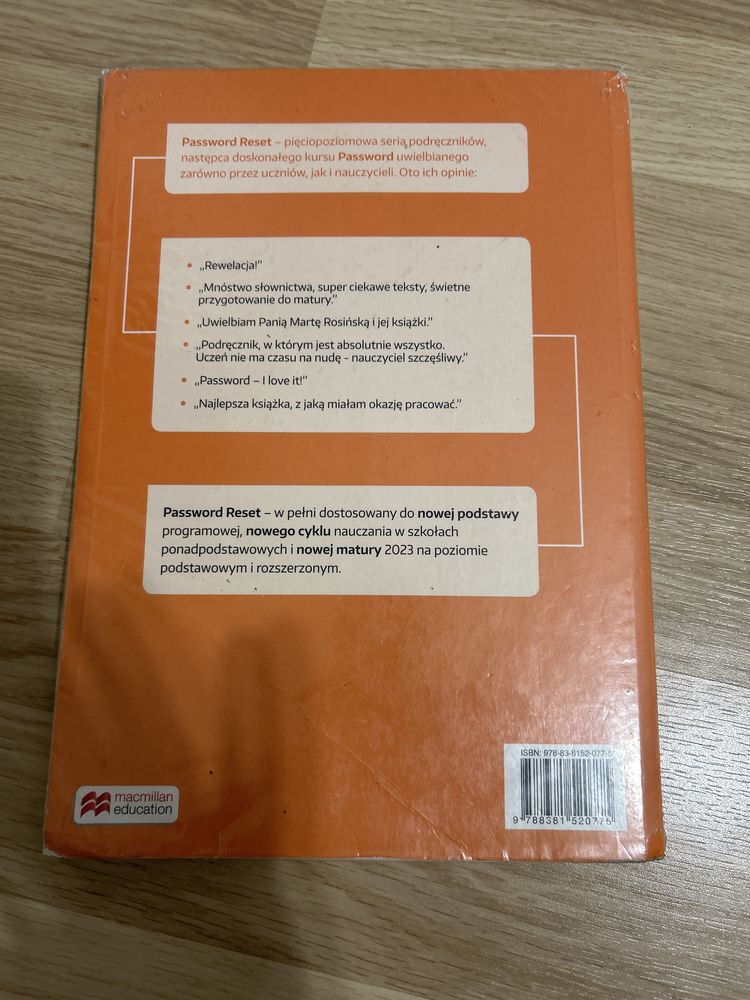 Password Reset A2+/B1 podręcznik bdb