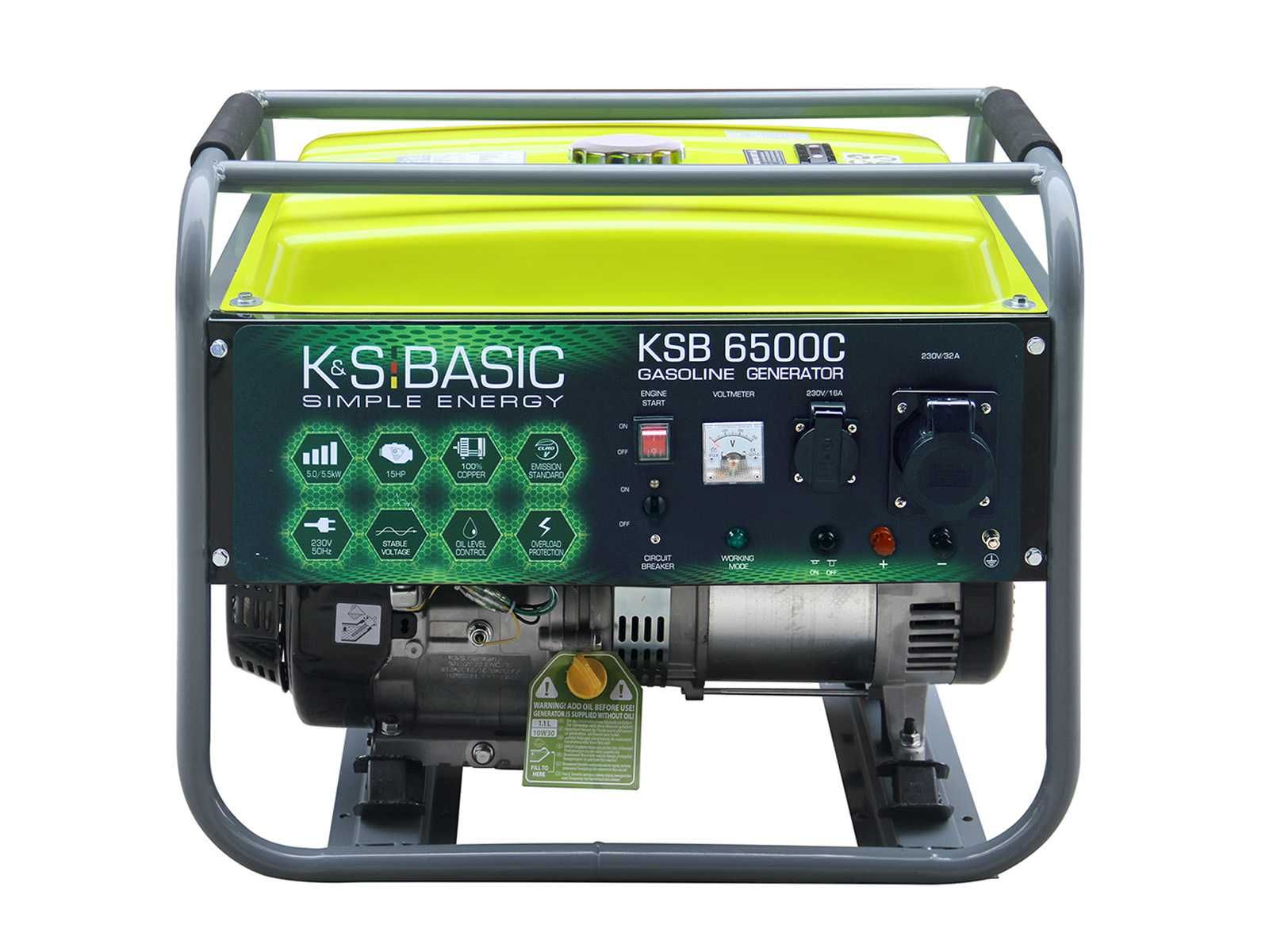 Бензиновий генератор Konner&Sohnen KSB 6500C