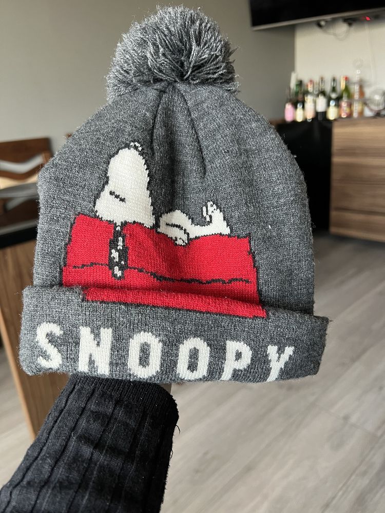 Czapka chlopieca  zimowa Snoopy