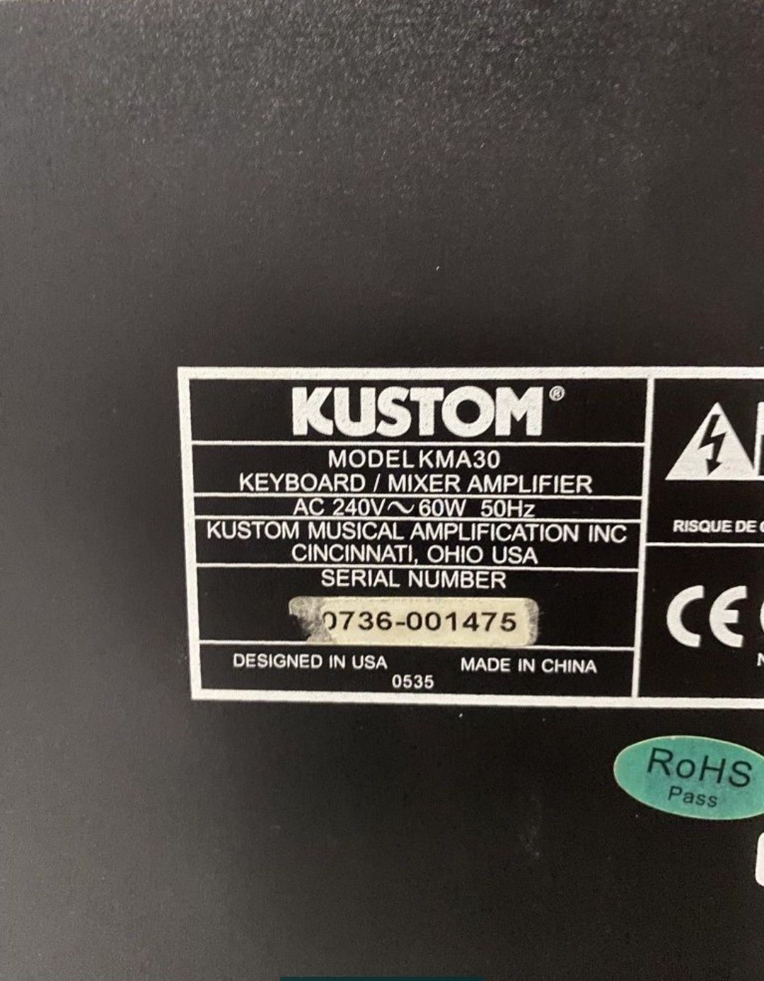 Wzmacniacz Kustom Kma30