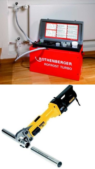 Zamrażarka  do rur Rothenberger Zaciskarka Gwintownica Rems WYNAJEM