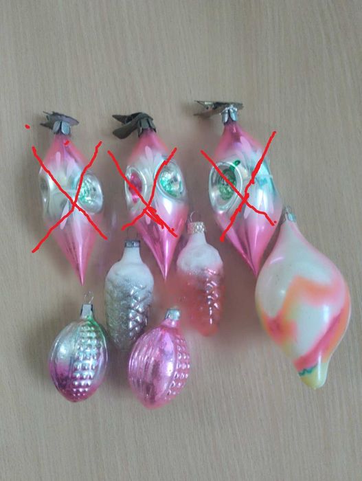 Ёлочные игрушки времён СССР