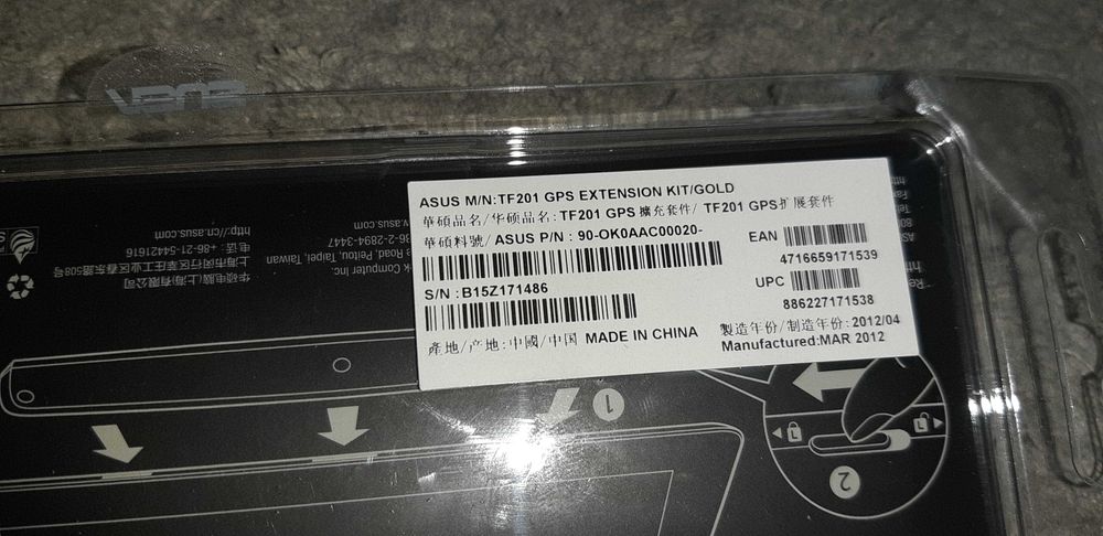 Asus Transformer Prime TF201 GPS Extension Kit Gray
