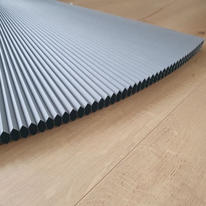 Materiał na plisy - szary zaciemniający