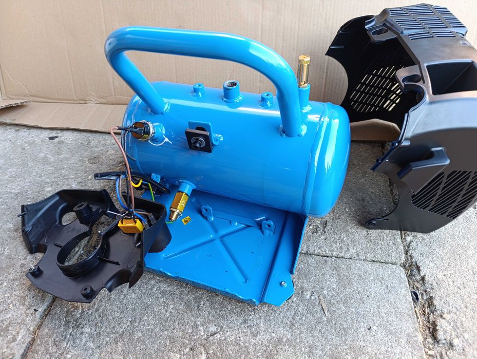 Zbiornik 6L butla kompresora sprężarki GUDE czujnik ciśnienia obudowa