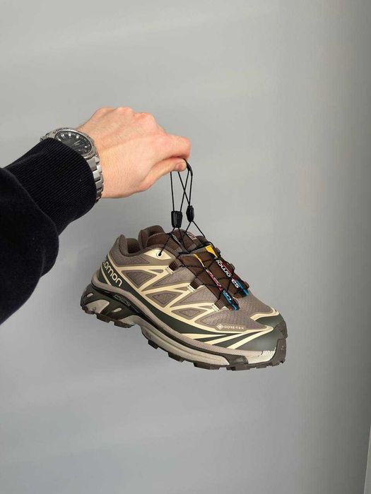 Кросівки зимові Salomon XT-6 Gore-Tex Vintage Khaki premium