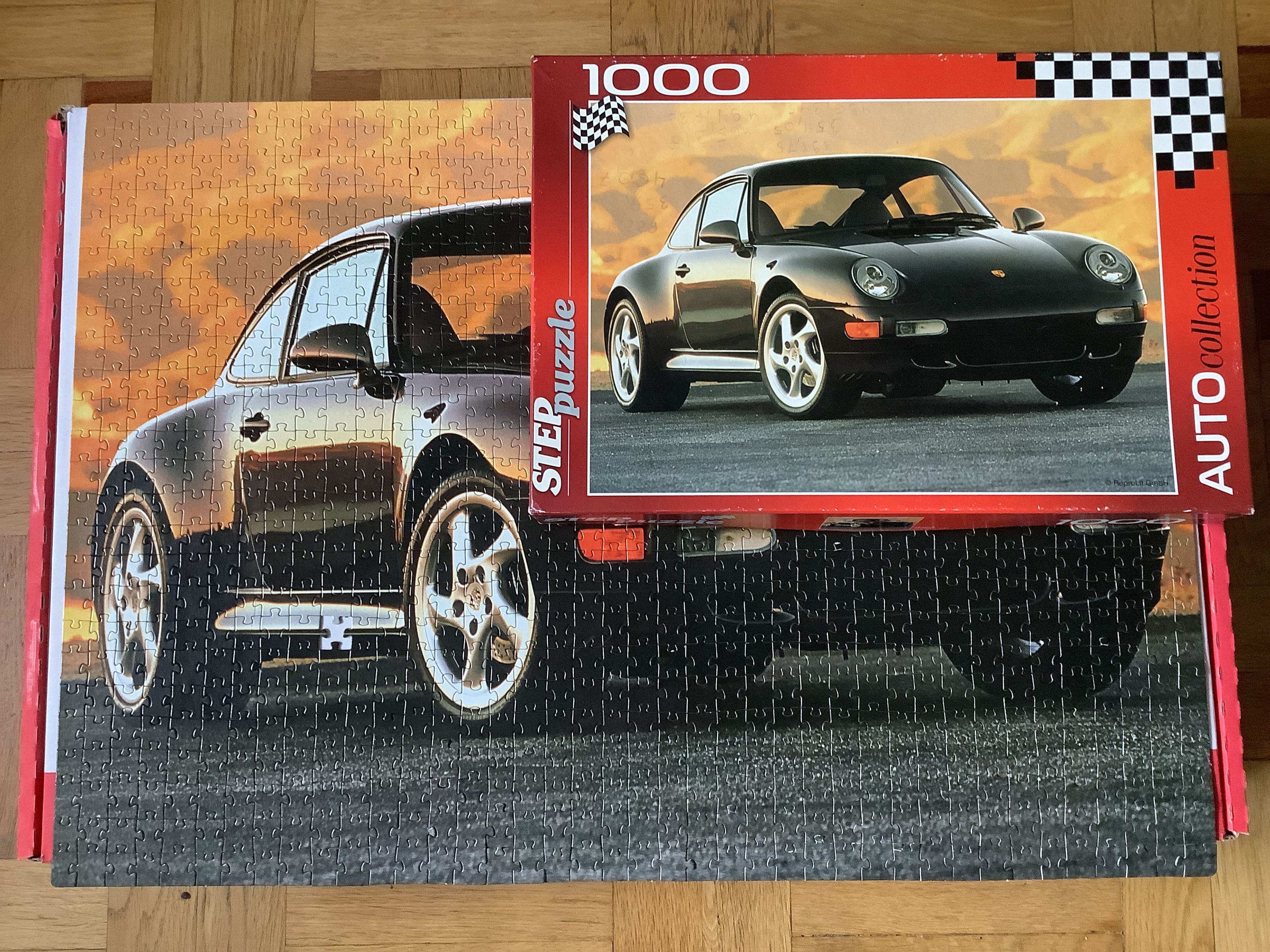 Пазл суперкар Porsche 911 Carrera Step puzzle на 1000 деталей