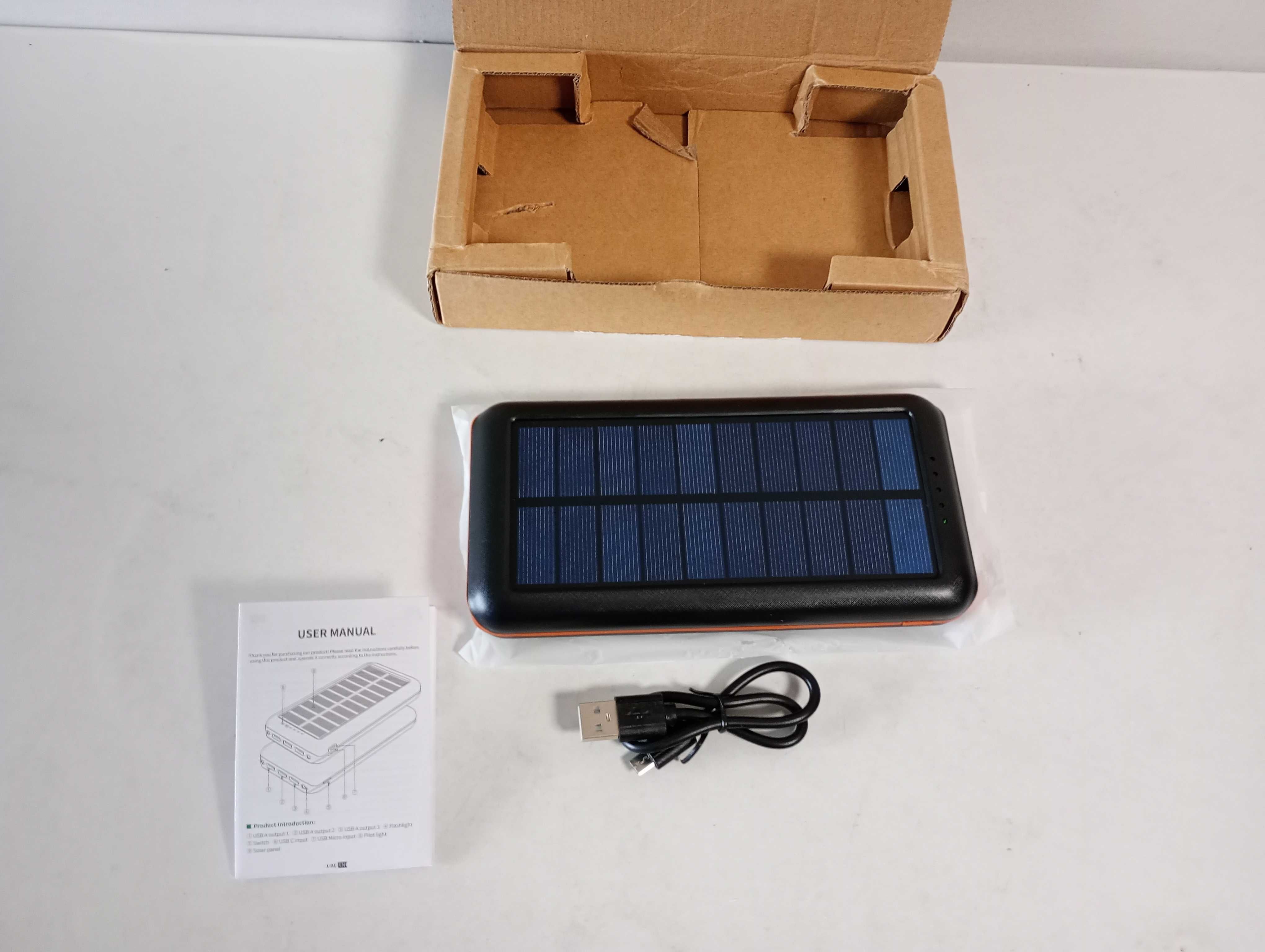 Protable ładowarka Solar Power Bank 30000 mAh