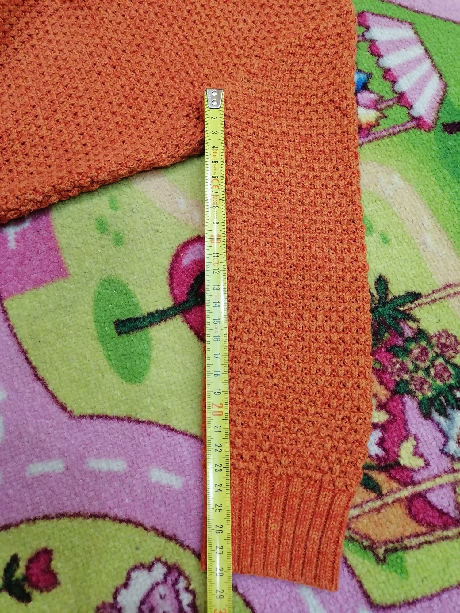 Sweter pomarańczowy dla chłopca r. 98-104