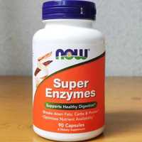 NOW Foods, Super Enzymes супер ензими та панкреатин