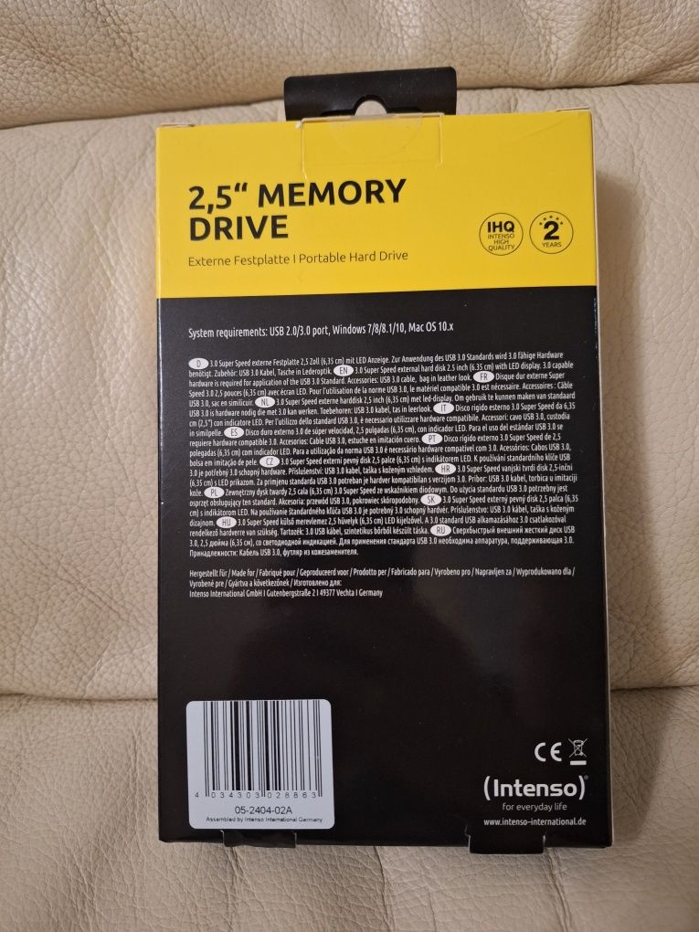 Dysk zewnętrzny Intenso Memory Drive 4TB Nowy
