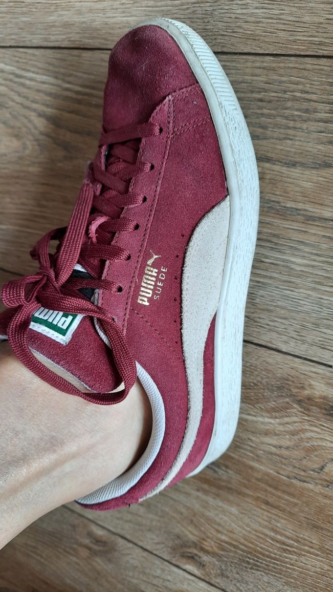 Puma trampki,sneakersy skórzane,  zamszowe, 39