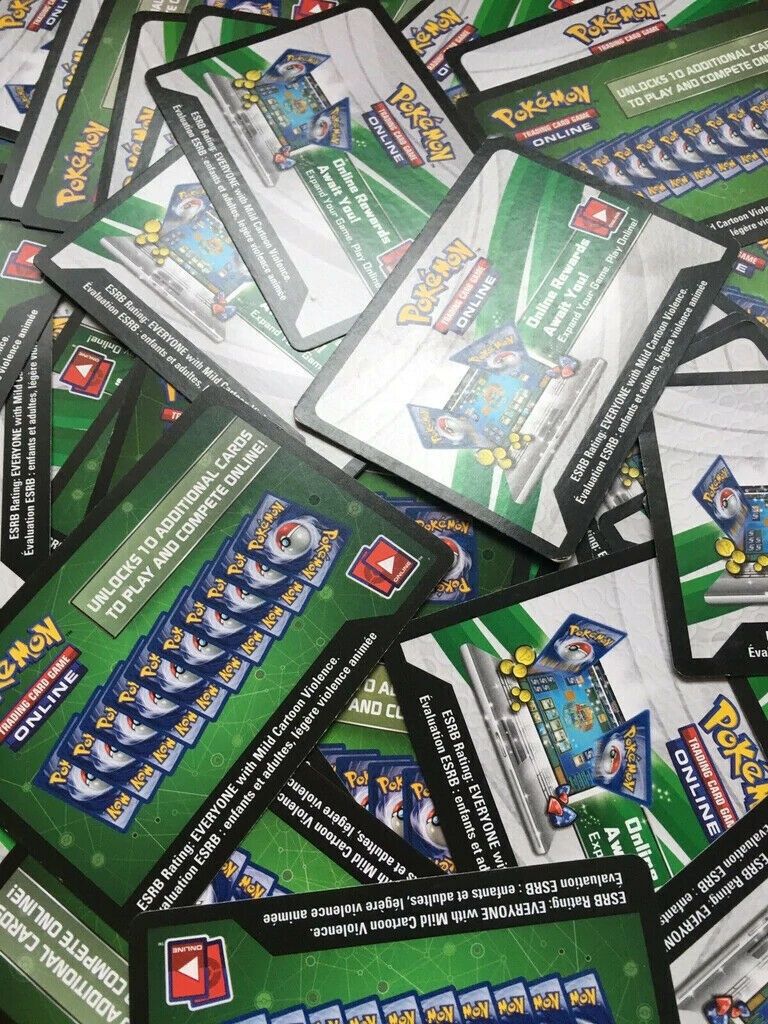 145 Pokémon TCG Online Code Cards