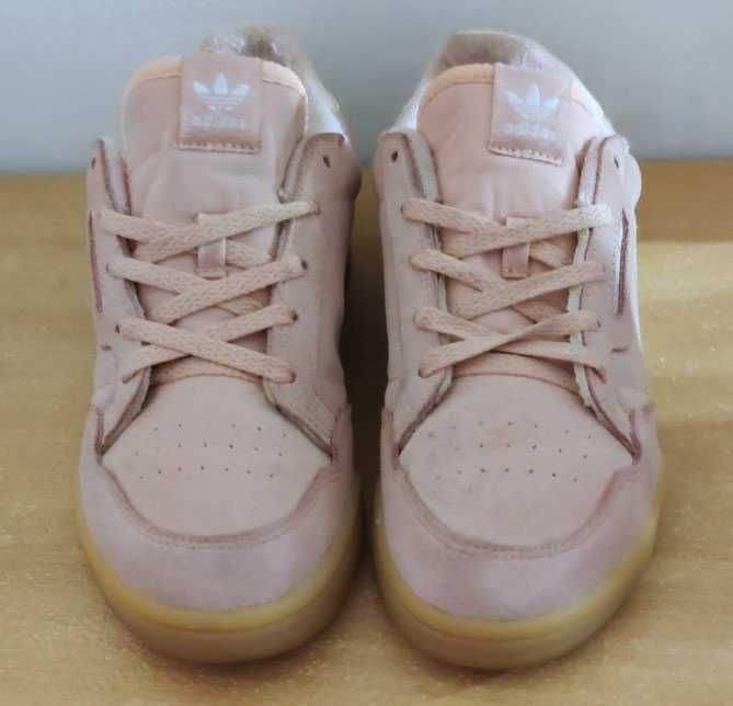 Sneakersy Adidas Continental pudrowy róż Stan bdb-/dobry+ r.34