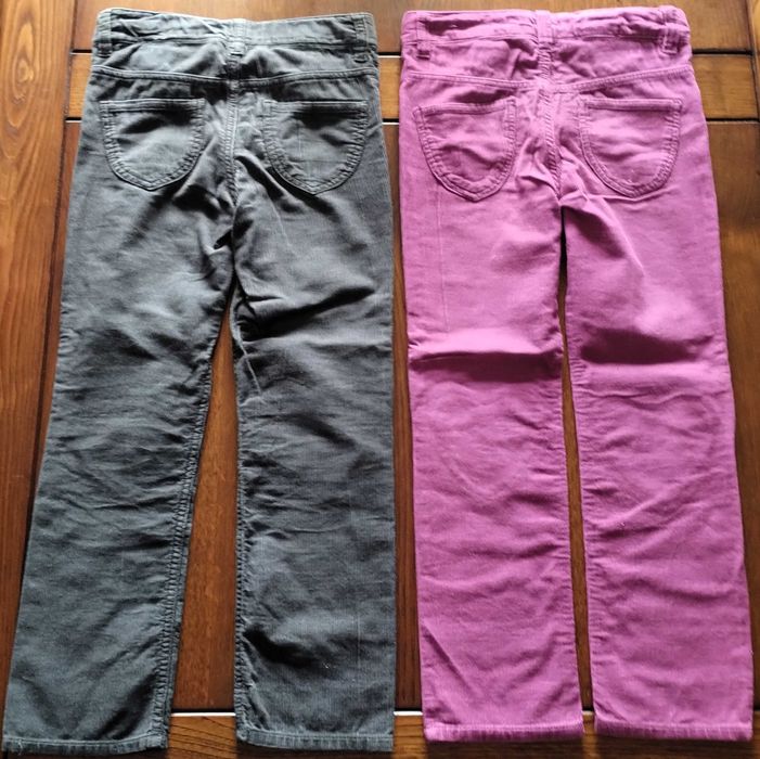 Conjunto 2 Calças H&M Bombazine 6-7 Anos Inverno