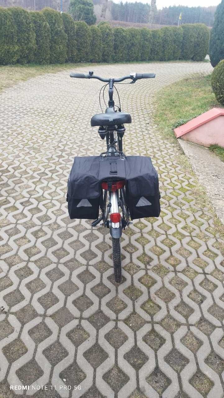 NOWA DUZA  sakwa rowerowa na bagażnik podwójna torba rower POJEMNA