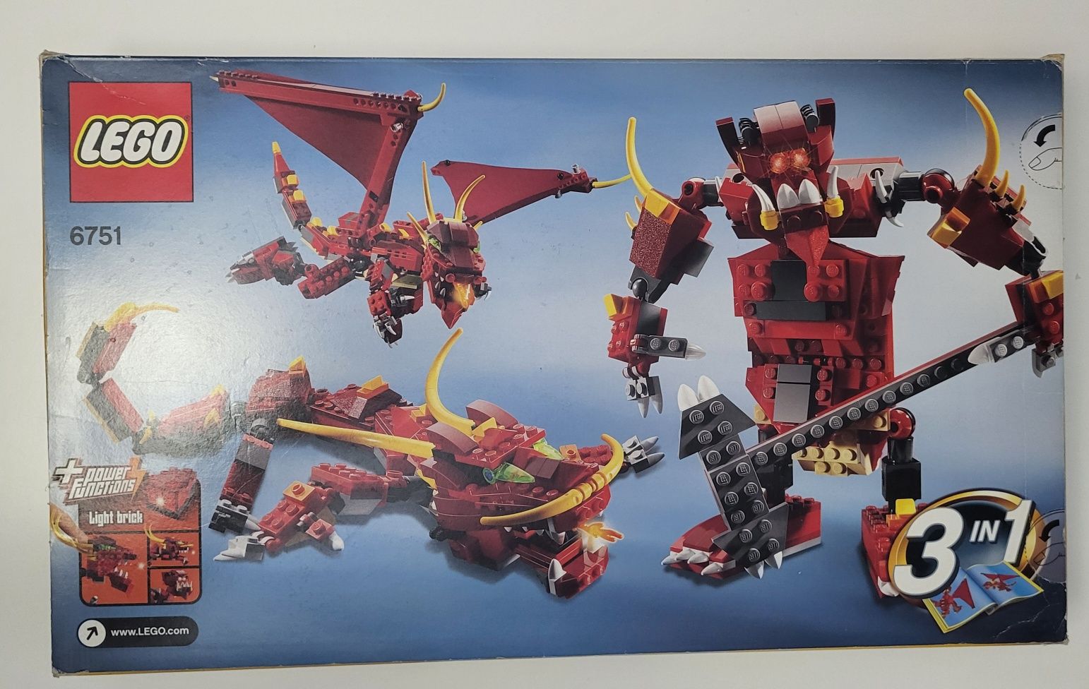 klocki LEGO Creator 6751 Fiery Legend Czerwony Smok.