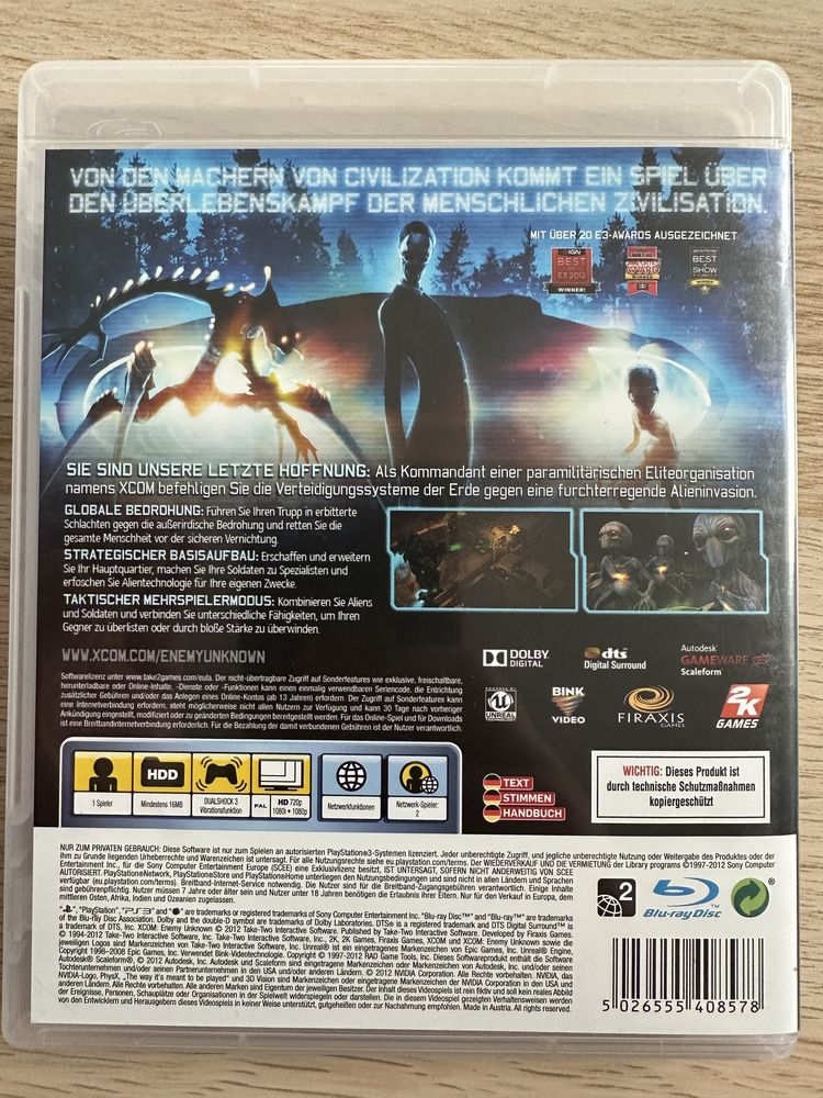 XCOM Enemy Unknown PS3