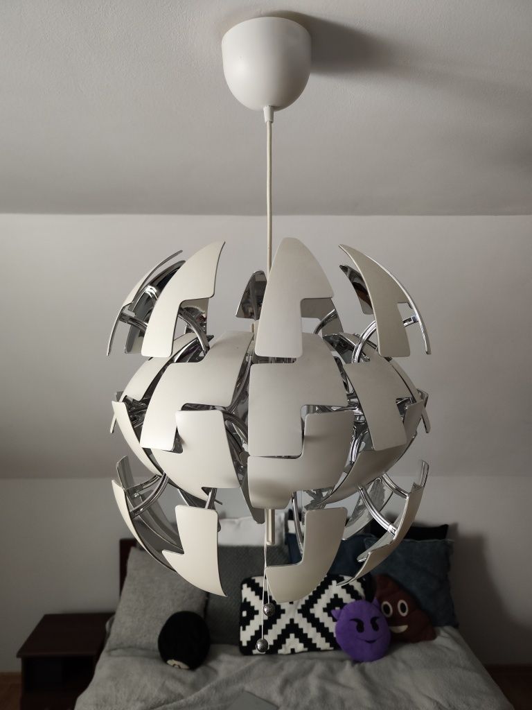 Lampa Ikea srebrna 35cm