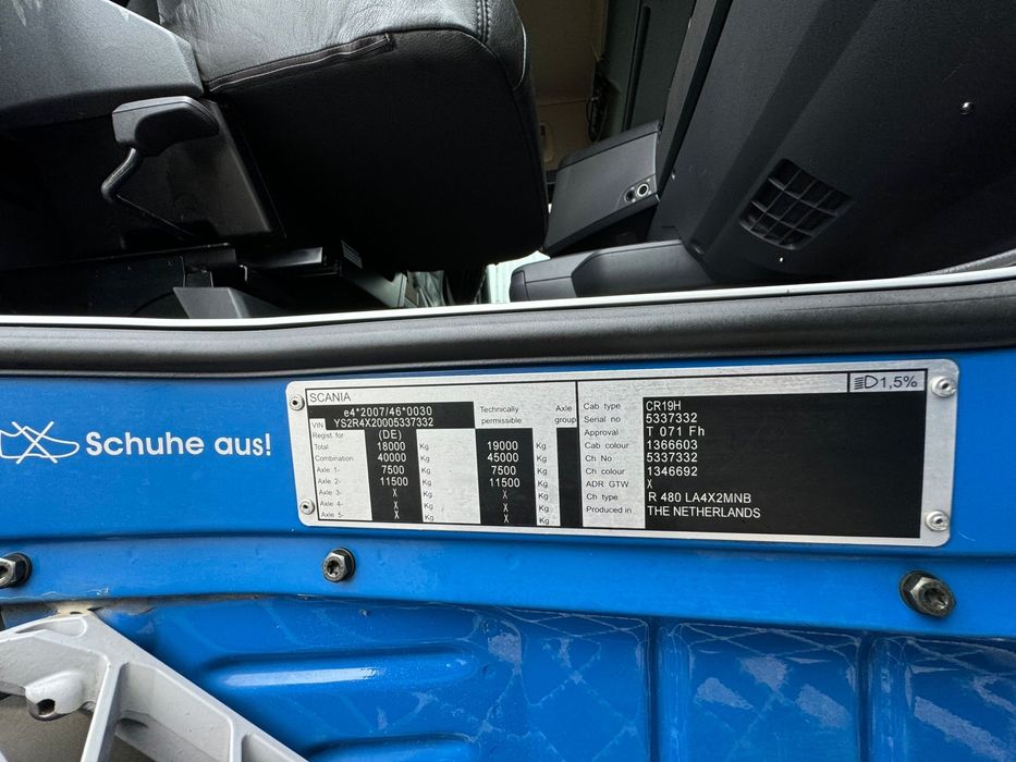 Scania r480 PDE manual full air hydraulika 1 wlasciciel