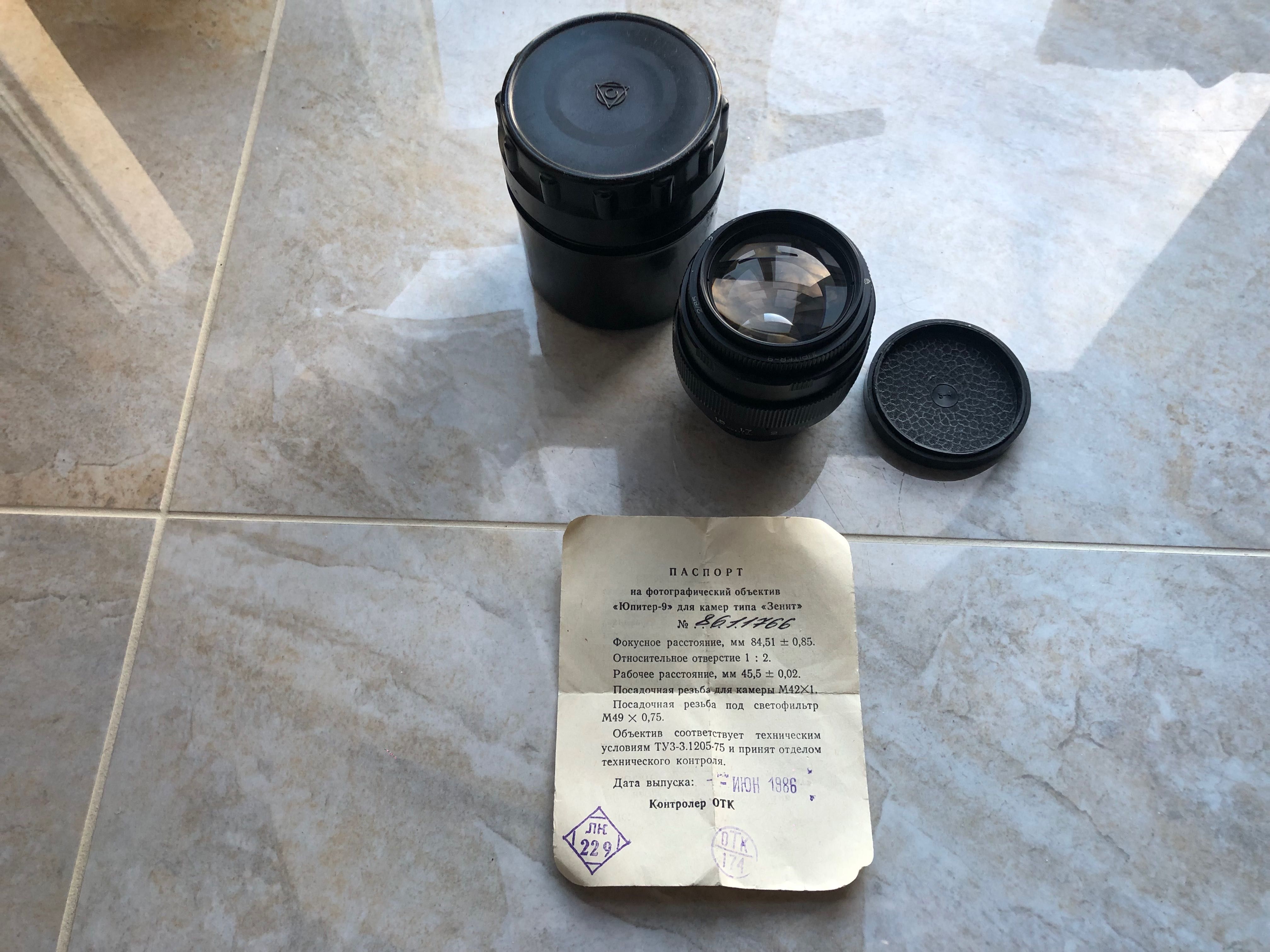 obiektyw Jupiter 9 80mm
