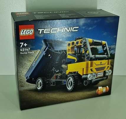 Zestaw Lego Technic Buldożer, Wywrotka koparka, Wózek widłowy z paletą