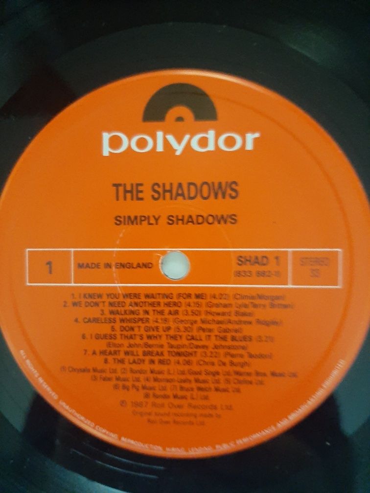 Płyty winylowe The Shadows 1-press wyd. UK. stan ex/ex. ceny po 60 zł.