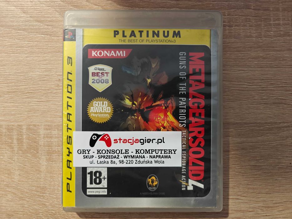 Metal Gear Solid 4 Guns of the Patriots PS3 Playstation 3