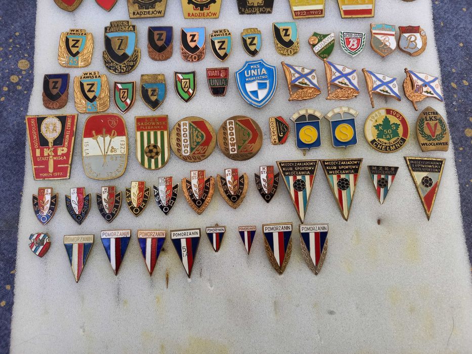 Odznaki, piny klubów z województwa kujawsko-pomorskiego