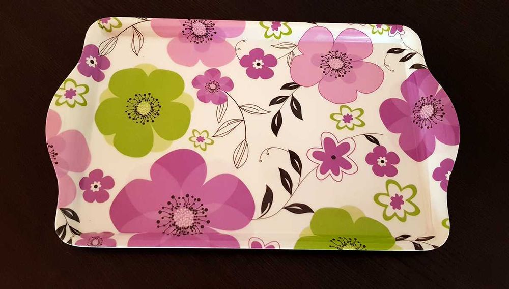 Conjunto de 6 tabuleiros de mesa ou quarto e suporte de garrafas