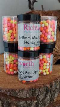 Richworth | Micro Pop Ups Honey | Річворд | Бойли 6-8 мм | Поп-апи