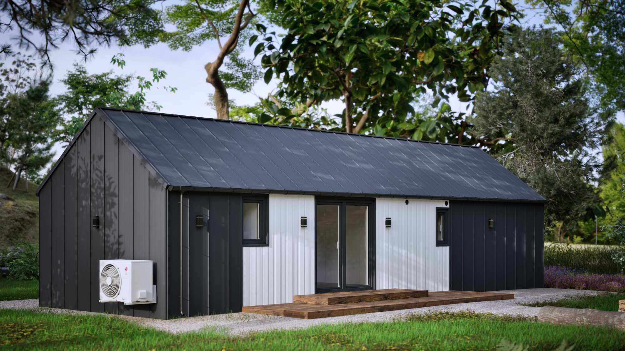 Gotowy dom pod klucz 60m2 od ręki, ogrzewanie podłogowe, klimatyzacja.