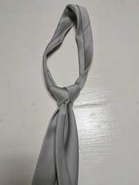 Krawat NEK Szary Srebrny Moda
