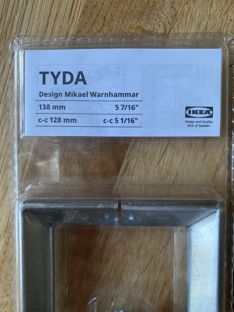 Uchwyty Tyda  do szafek kuchenny Ikea 2 sztuki
