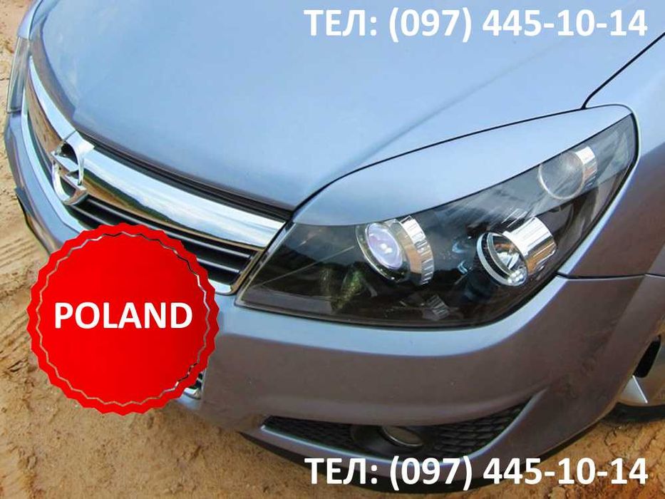 Спойлер, козырек, реснички Opel Astra H / Опель Астра Х