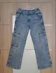 Jeansy cargo H&M dziewczęce rozmiar 158 / 11-12 lat