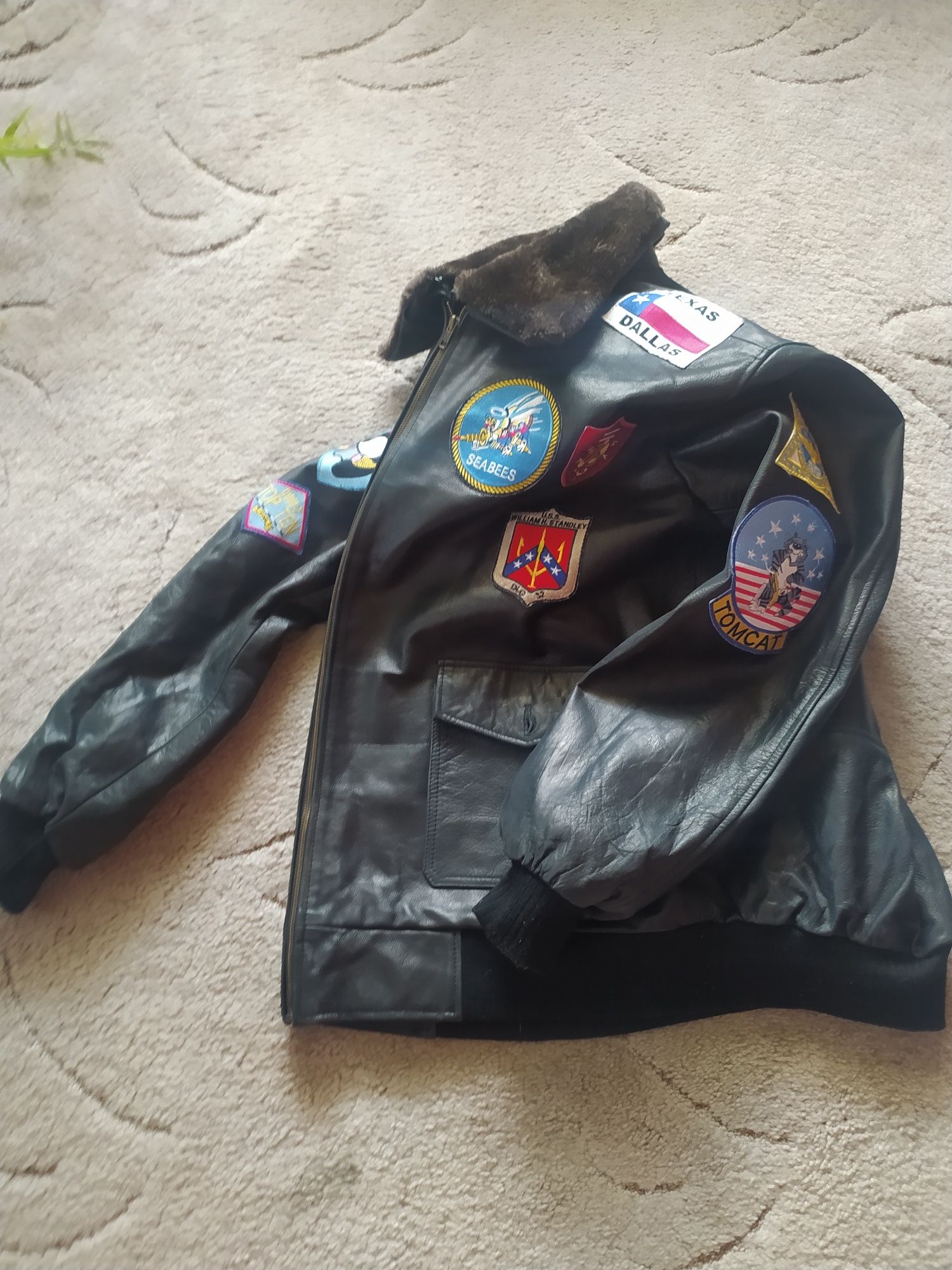 Kurtka skórzana Top Gun 4XL