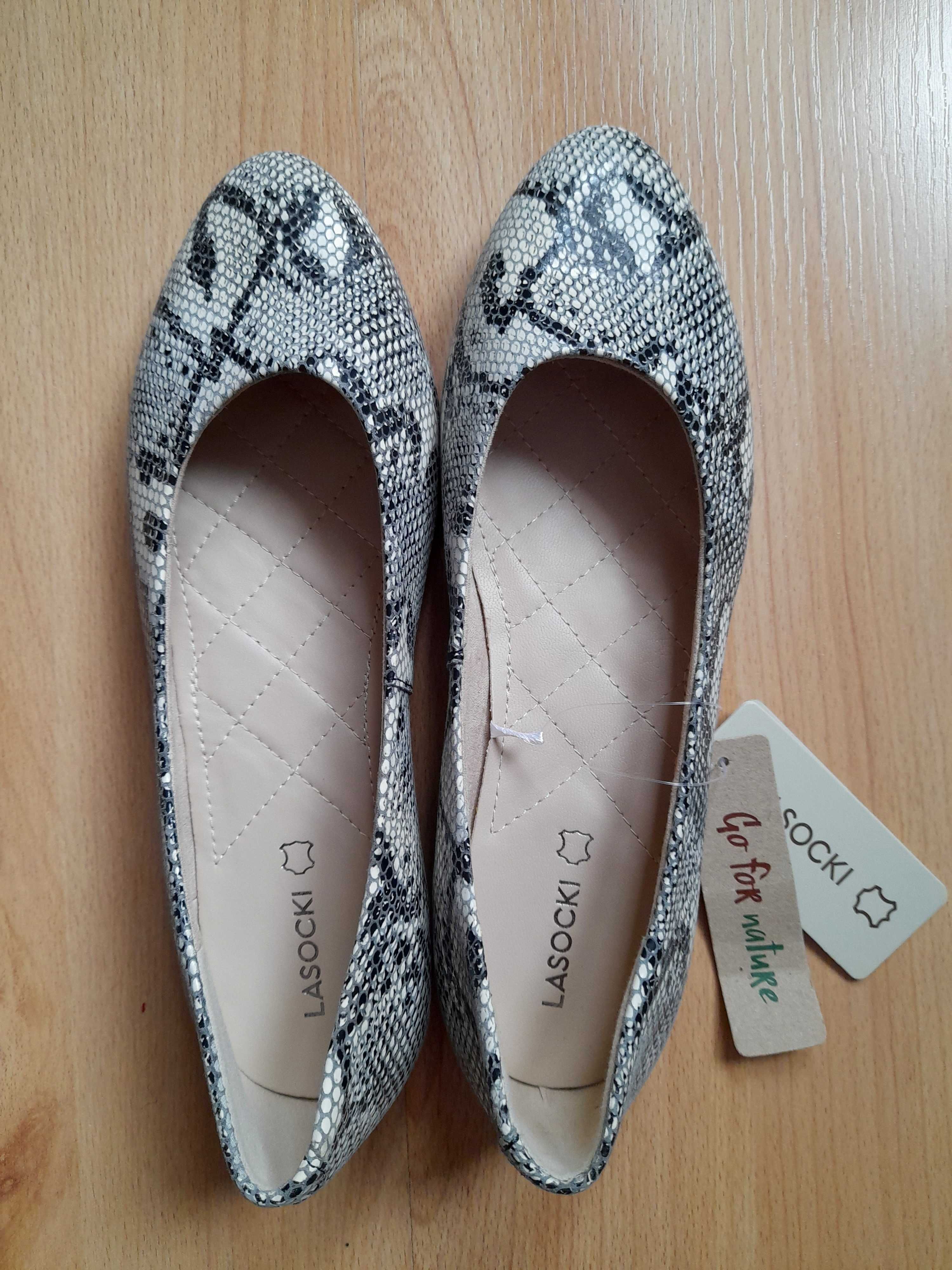 Baleriny roz. 37 Lasocki - nowe