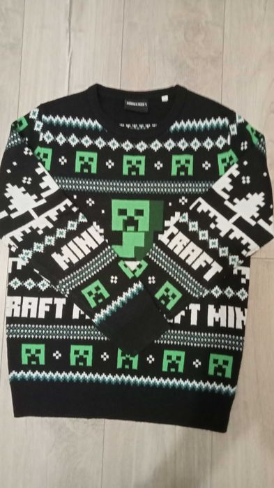 sweter świąteczny Minecraft