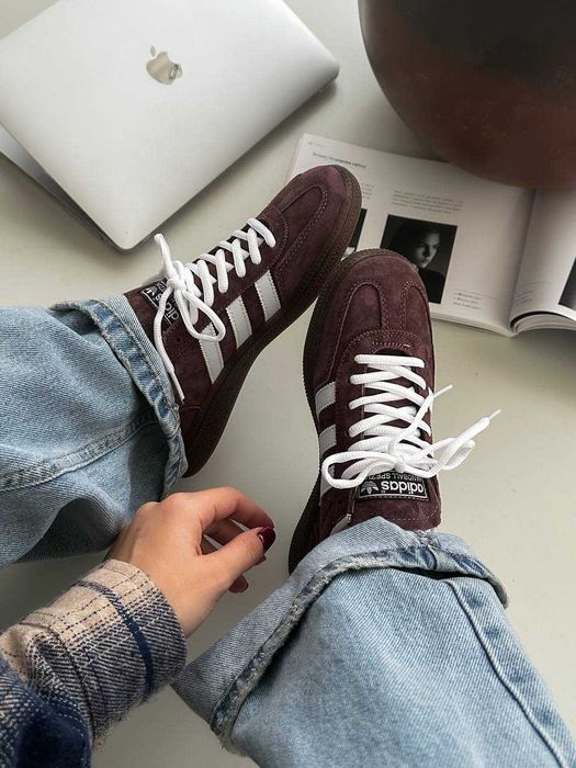 SALE! Кросівки Adidas Handball Spezial Brown White 36 37 38 39 40 41