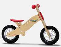 Rower biegowy drewniany pompowane koła BrumBike 10" NOWY BOX