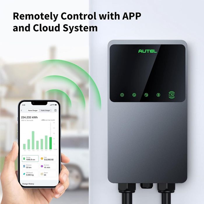 Лучшая настенная зарядка 10 кВт Autel MaxiCharger AC Wallbox Home